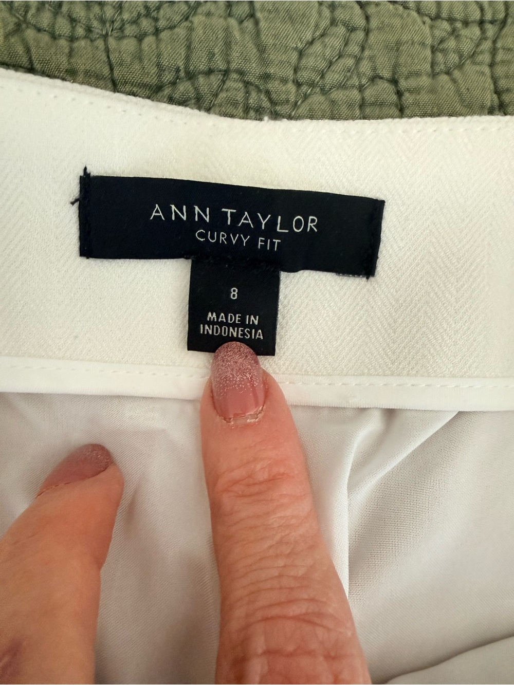 Ann Taylor White The Ankle High-Rise Pants